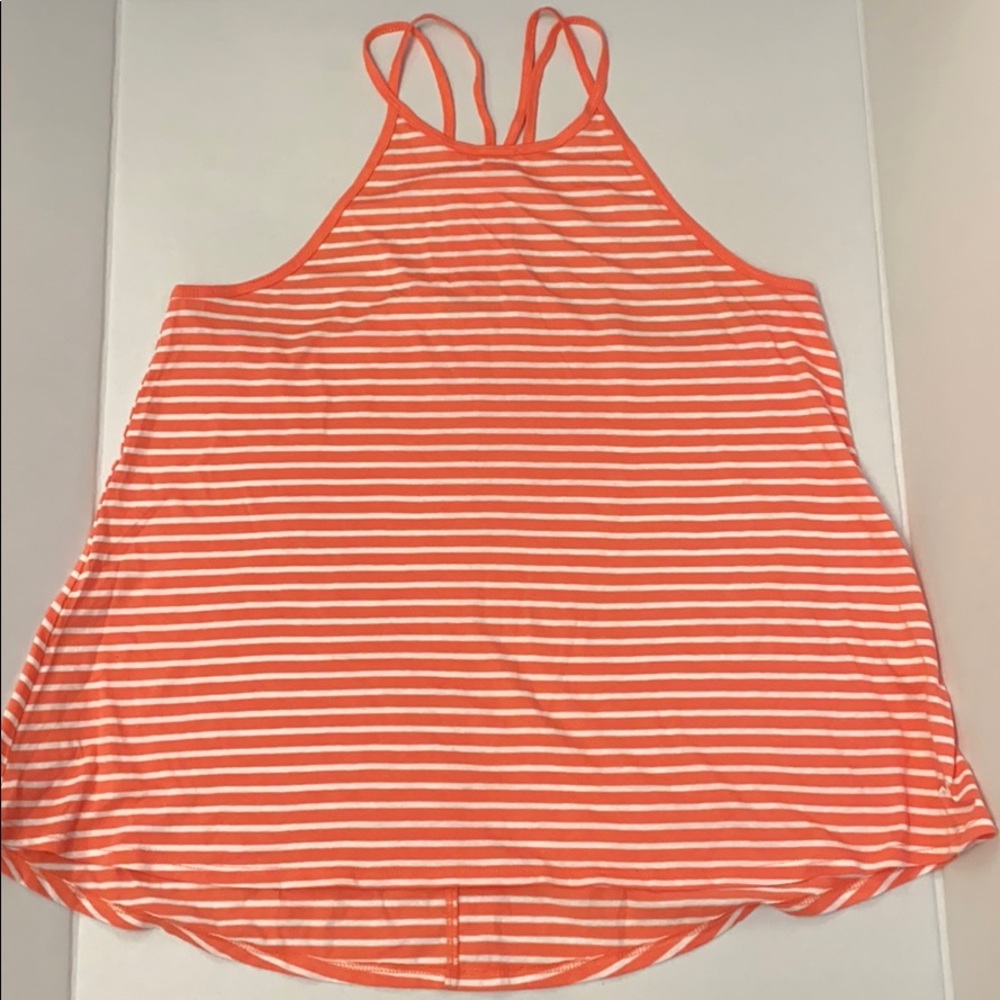 Hollister red & shite stripped tank size small